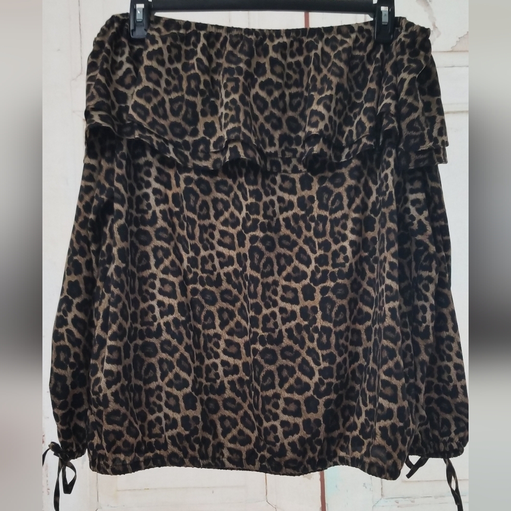 Michael Kors Off Shoulder Ruffled Top